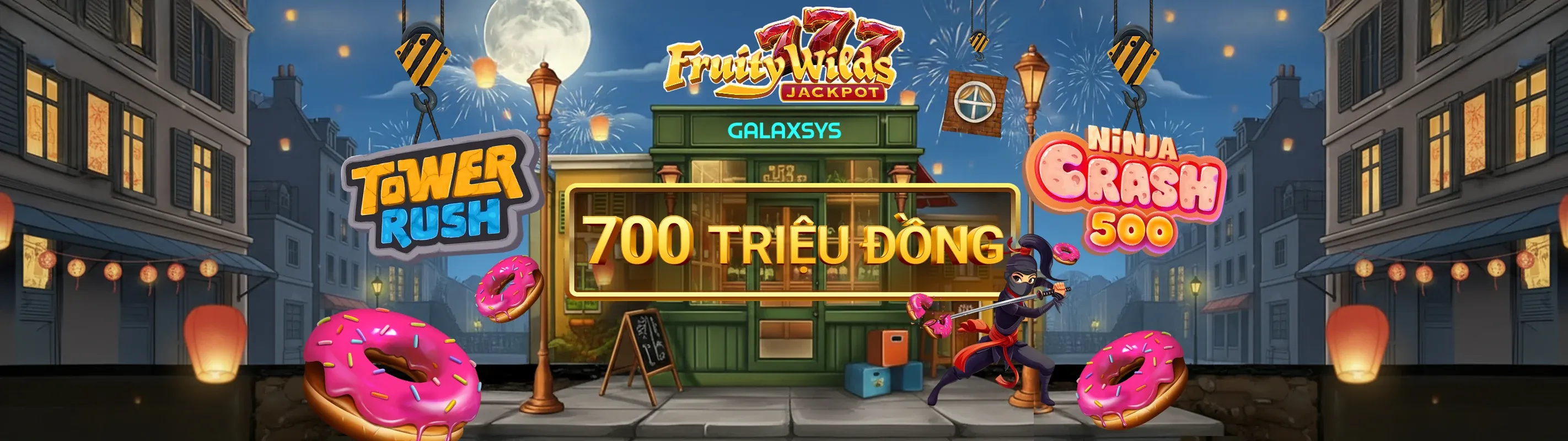 Hình ảnh chính Nổ Hũ ga65 tặng 88k, với các biểu tượng slot game rực rỡ và tiền thưởng lớn